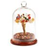 7 Chakra Crystal Tree in Glass Dome Natural Crystal Bonsai Tree Decorative Showpiece for Home Office Desk Vastu