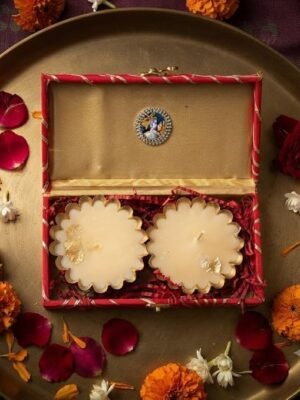 Gift Hamper Box with Decorative Diya Holder | Gift Compartment, Handmade, Festival Gift Box, For Raksha Bandhan Diwali Bhai Dooj