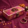Gift Hamper lotus Box with Decorative Diya Holder Gift Compartment Handmade Festival Gift Box for Raksha Bandhan Diwali Bhai Dooj
