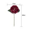 Artificial Hydrangea flower Stick Red