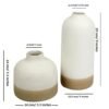 Decorative Ceramic Vase set White office Centrepiece