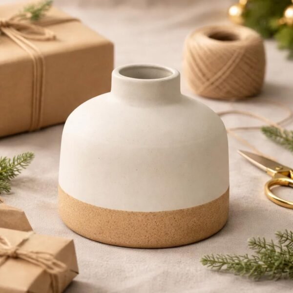 Decorative Ceramic Vase set White office Centrepiece