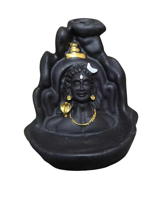 Lord Shiva Smoke Waterfall Incense Burner – 4 Inch