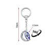 Evil Eye Keychain With Crescent Moon