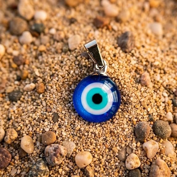 Evil Eye Necklace Blue Turkish Glass Standant Lucky Protection Nazar