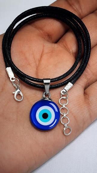 Evil Eye Necklace Blue Turkish Glass Standant Lucky Protection Nazar