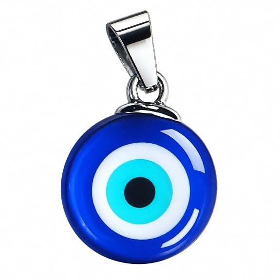 Evil Eye Necklace Blue Turkish Glass Standant Lucky Protection Nazar