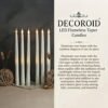 Flameless LED Taper Candle