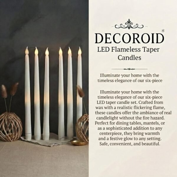 Flameless LED Taper Candle