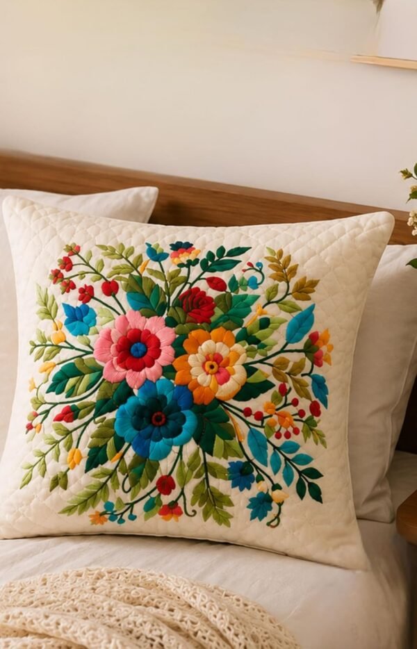 Floral Printed Cushion Cover