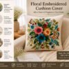 Floral Printed Cushion Cover