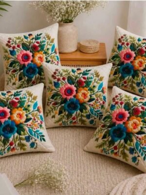 Floral Printed Cushion Cover Floral Printed Cushion Cover