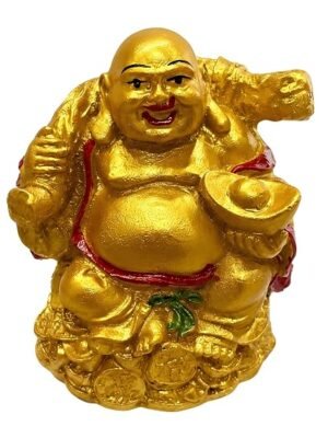 Golden Laughing Buddha Idol Golden Laughing buddha