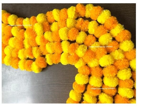 Hamdmade Artificial Marigold flower Garland