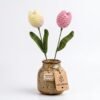 Handmade Crochet Tulip flower Wollen