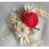 Handmade Eco-Friendy Solo Flower Bunch White and Red