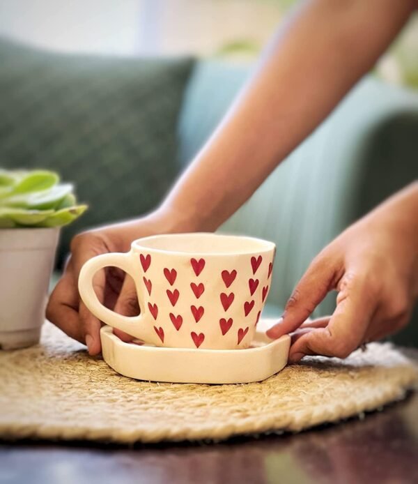 Love Latte Coffe Mug & Dessert Plate Set
