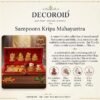 Shree Dhan Lakshmi Kuber Pooja Box Set with Religious Idols and Pooja Accessories Red Decorative Puja Box for Home Temple Worship Festive Decoration and Gifting