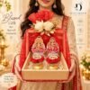 Lakshmi Ganesh Decorative Gift Hamper Basket with Artificial Flowers and Decorative Diyas Traditional Festive Home Decor Set for Gifting