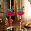 krishna flute lotus hanging Toran